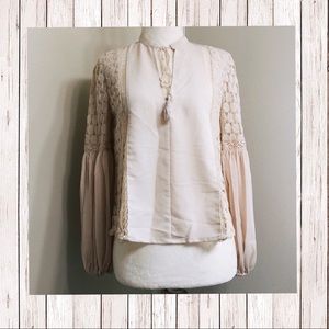 Ecote Urban Outfitter Sheer Long sleeve Top Sz XS